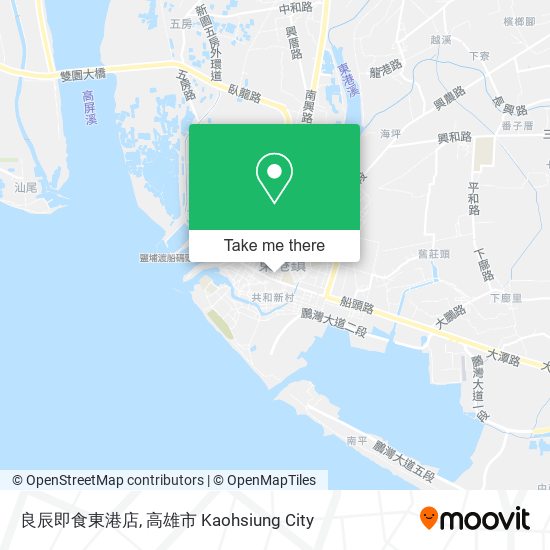 良辰即食東港店 map