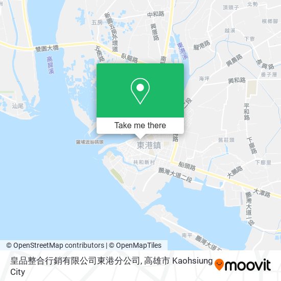 皇品整合行銷有限公司東港分公司 map