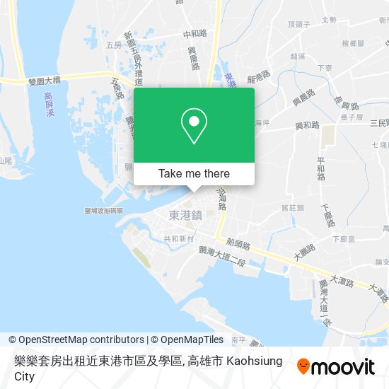 樂樂套房出租近東港市區及學區 map