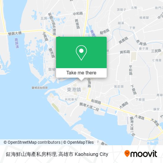 鉦海鮮山海產私房料理 map