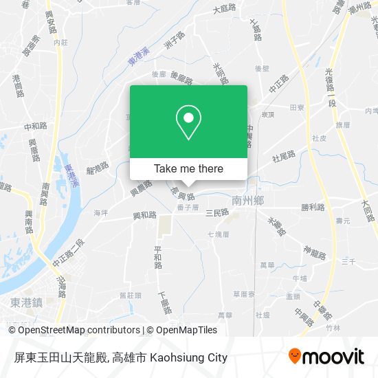 屏東玉田山天龍殿地圖