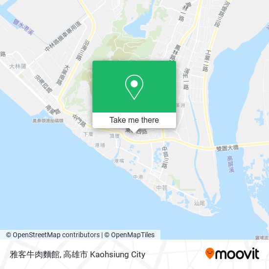 雅客牛肉麵館地圖