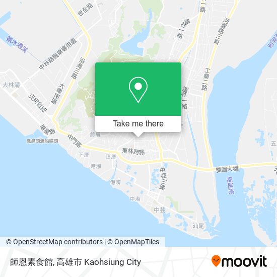 師恩素食館 map