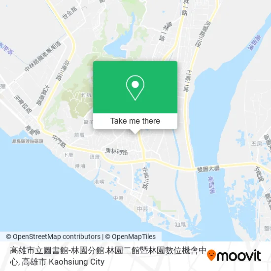 高雄市立圖書館-林園分館.林園二館暨林園數位機會中心地圖