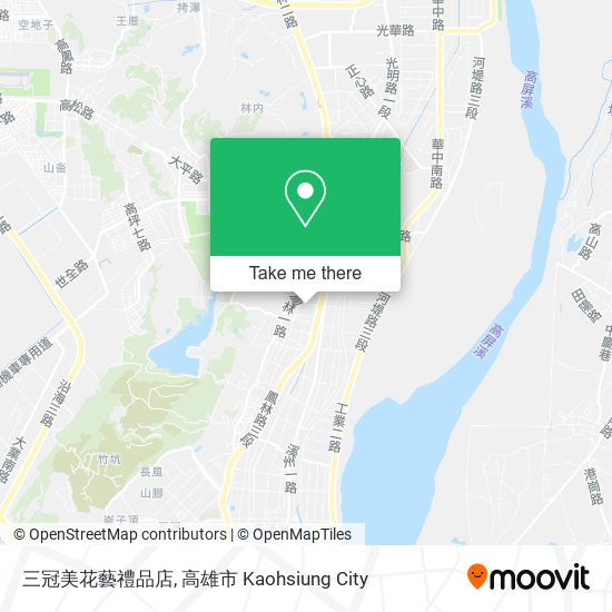三冠美花藝禮品店地圖