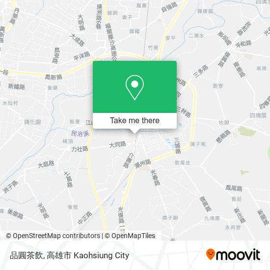 品圓茶飲 map