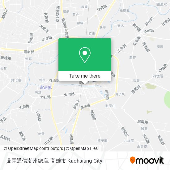 鼎霖通信潮州總店地圖