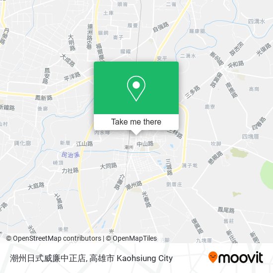 潮州日式威廉中正店地圖