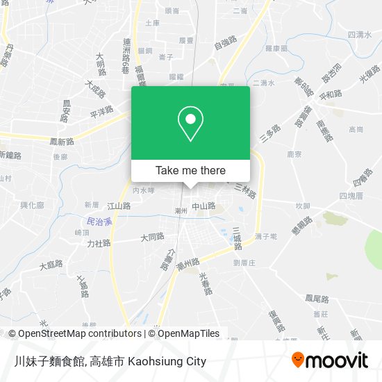 川妹子麵食館地圖