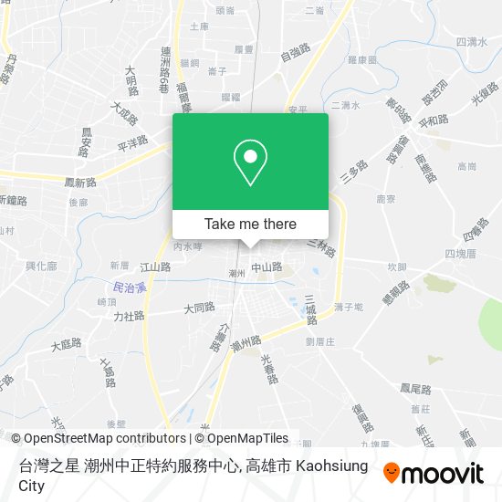 台灣之星 潮州中正特約服務中心 map