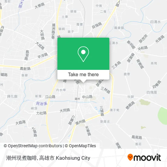 潮州現煮咖啡地圖