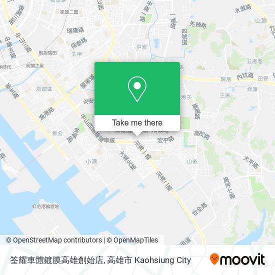 筌耀車體鍍膜高雄創始店 map