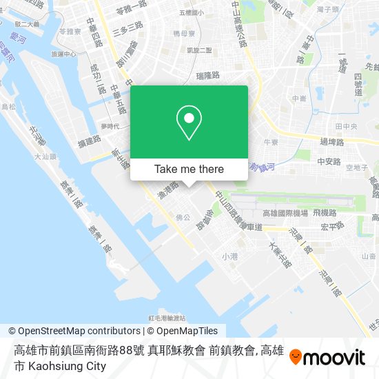 高雄市前鎮區南衙路88號 真耶穌教會 前鎮教會 map