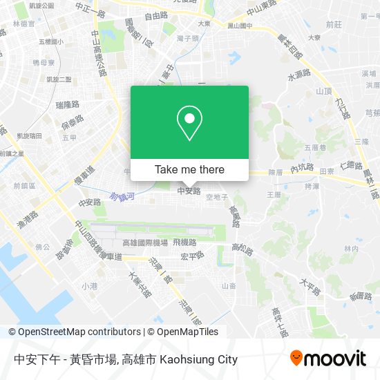 中安下午 - 黃昏市場地圖