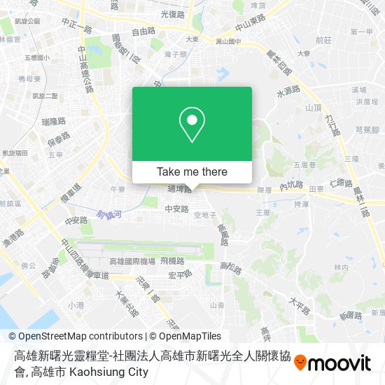 高雄新曙光靈糧堂-社團法人高雄市新曙光全人關懷協會地圖