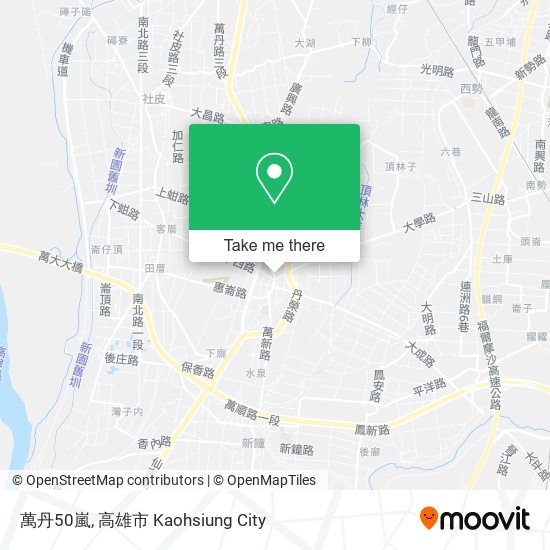 萬丹50嵐 map