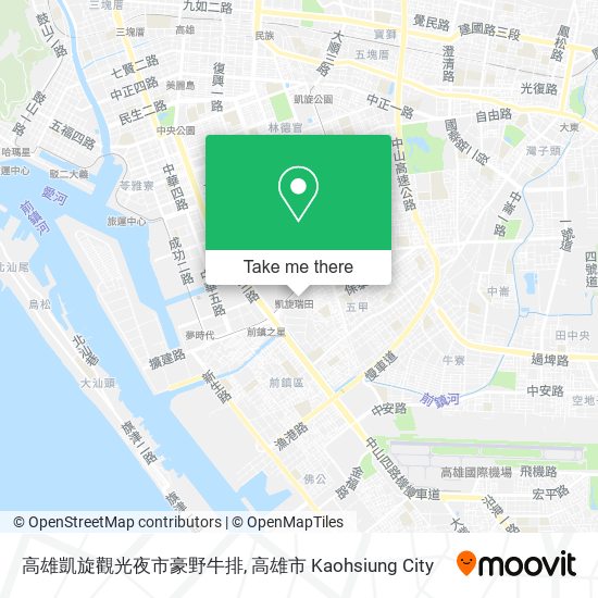 高雄凱旋觀光夜市豪野牛排 map