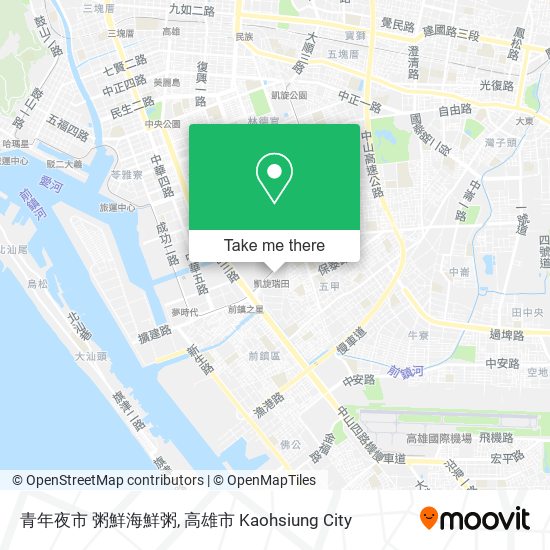 青年夜市 粥鮮海鮮粥 map