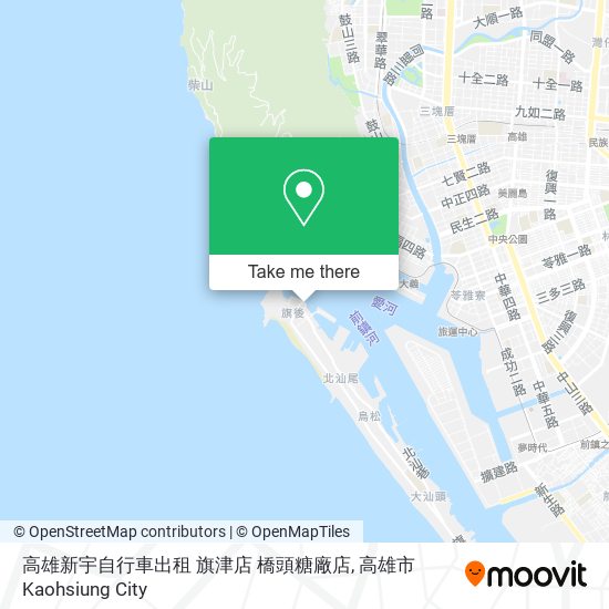 高雄新宇自行車出租 旗津店 橋頭糖廠店 map