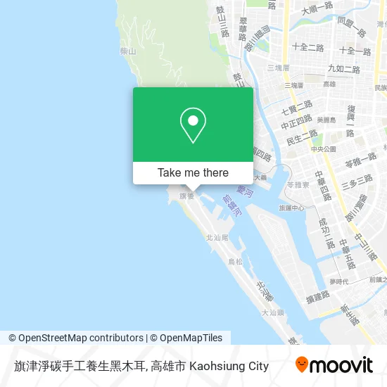 旗津淨碳手工養生黑木耳地圖