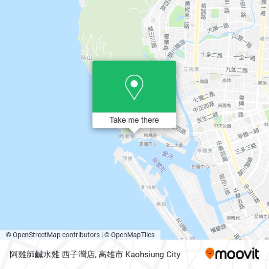 阿雞師鹹水雞 西子灣店地圖