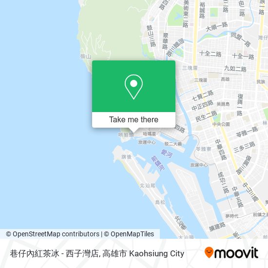巷仔內紅茶冰 - 西子灣店地圖