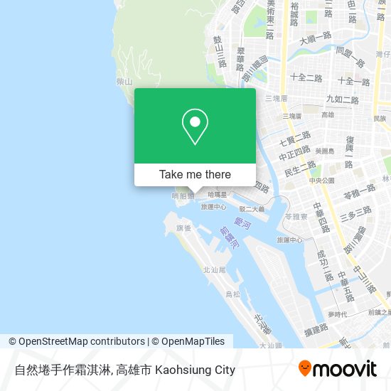 自然埢手作霜淇淋地圖