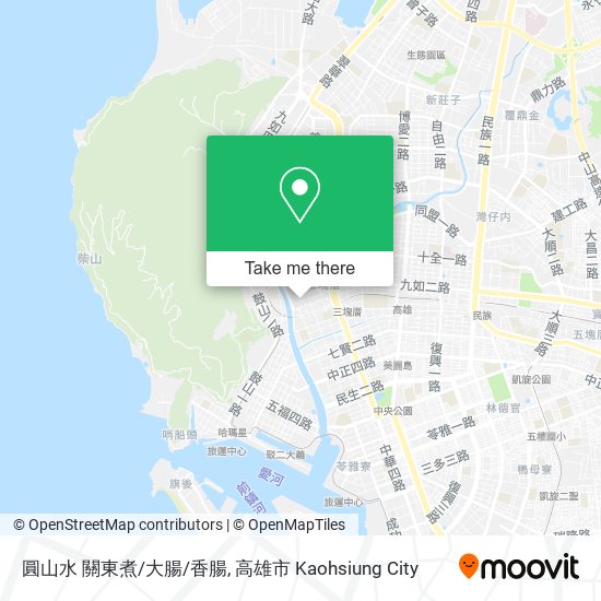 圓山水 關東煮/大腸/香腸地圖
