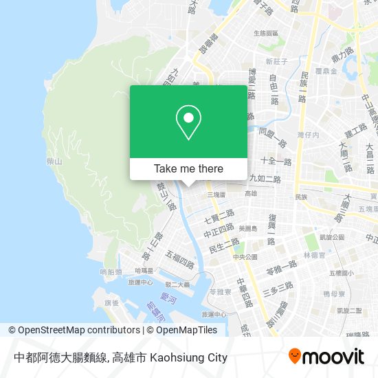 中都阿德大腸麵線 map