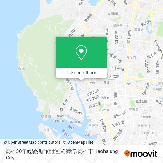 高雄30年經驗挽面(開運眉)師傅 map