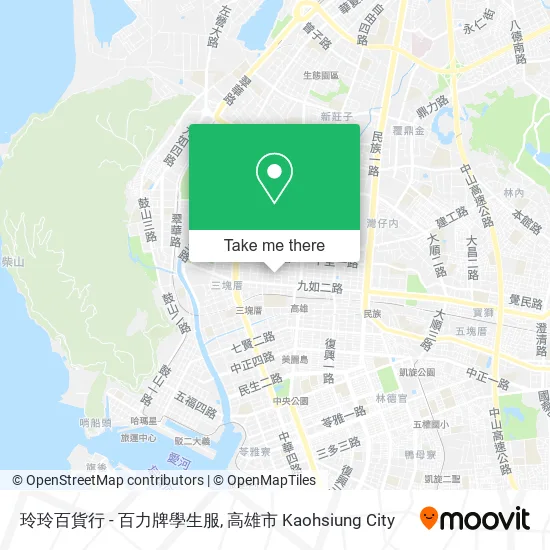 玲玲百貨行 - 百力牌學生服地圖