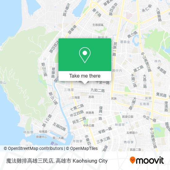 魔法雞排高雄三民店 map