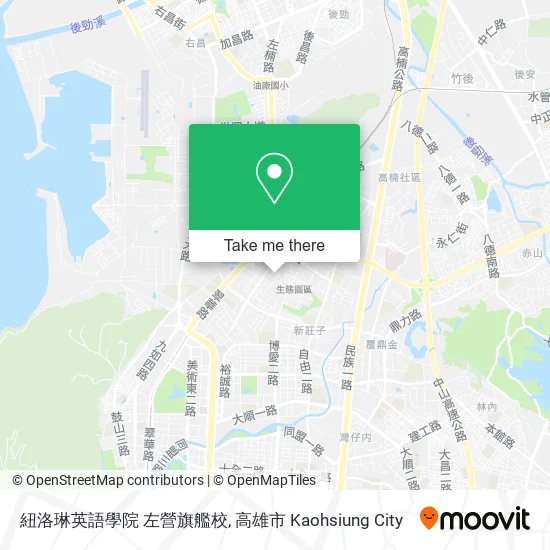 紐洛琳英語學院 左營旗艦校地圖