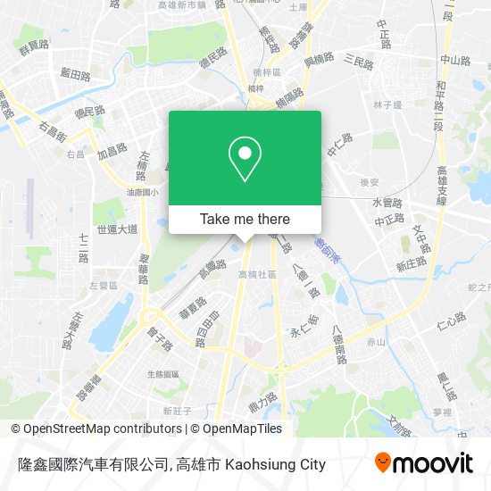 隆鑫國際汽車有限公司地圖