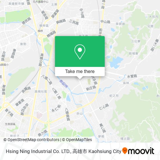 Hsing Ning Industrial Co. LTD. map