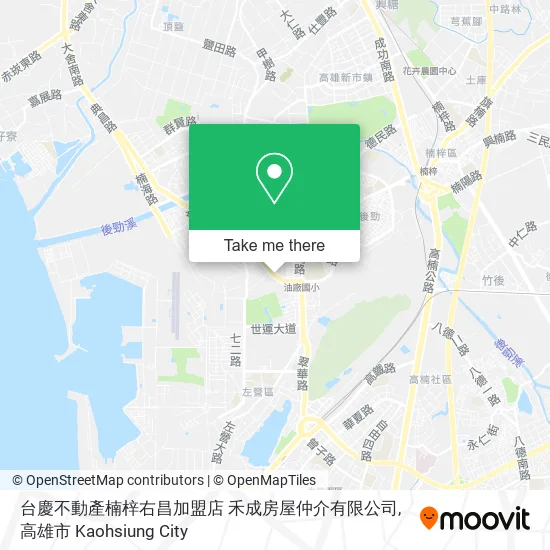 台慶不動產楠梓右昌加盟店 禾成房屋仲介有限公司地圖