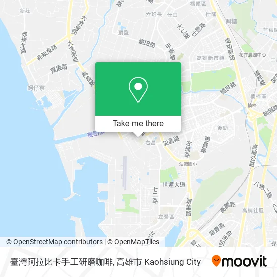 臺灣阿拉比卡手工研磨咖啡地圖