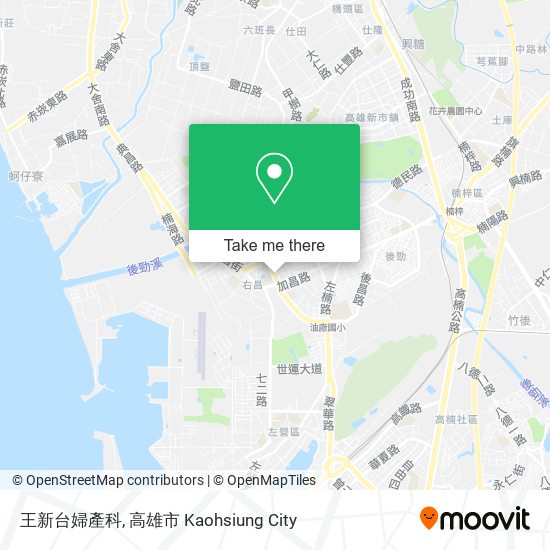 王新台婦產科 map