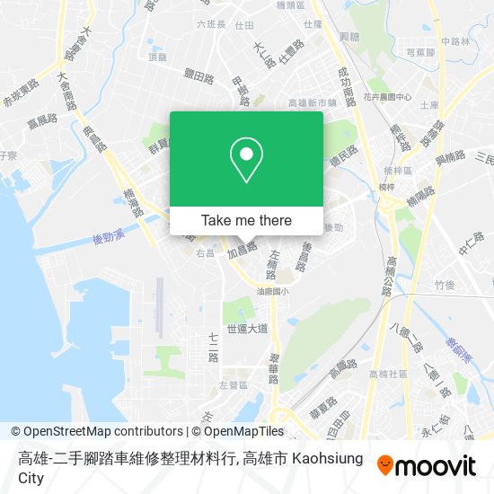高雄-二手腳踏車維修整理材料行 map