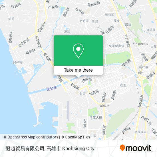 冠越貿易有限公司地圖