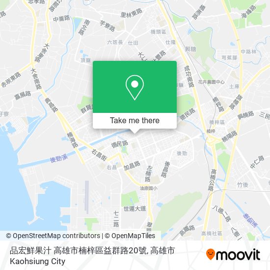 品宏鮮果汁 高雄市楠梓區益群路20號地圖