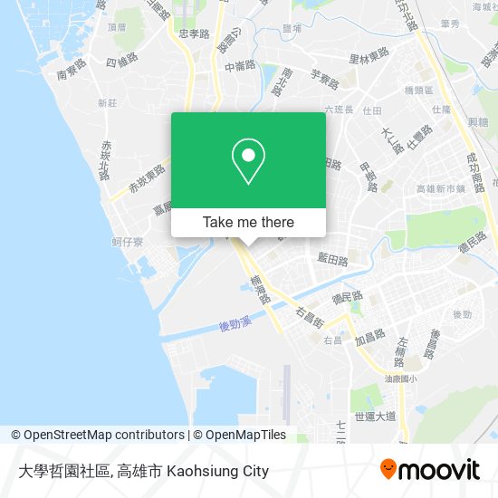 大學哲園社區 map