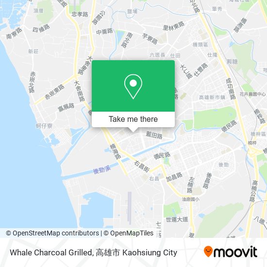 Whale Charcoal Grilled map