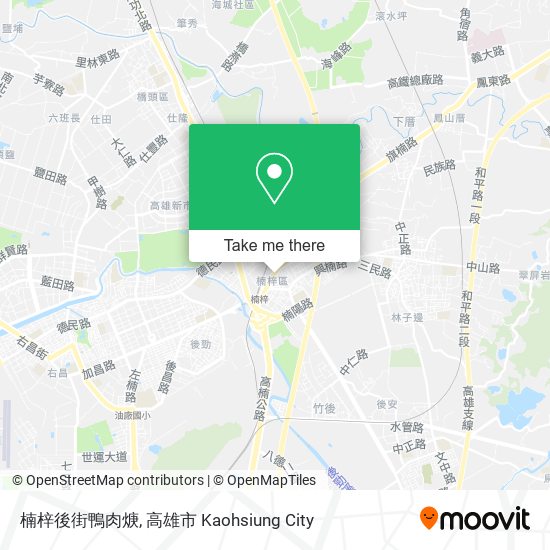 楠梓後街鴨肉焿 map