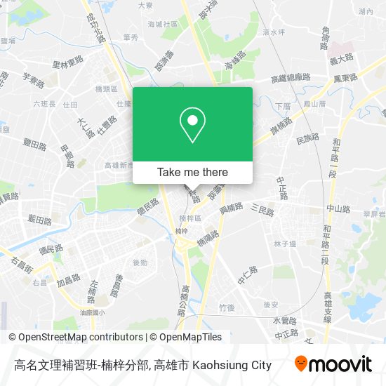 高名文理補習班-楠梓分部地圖