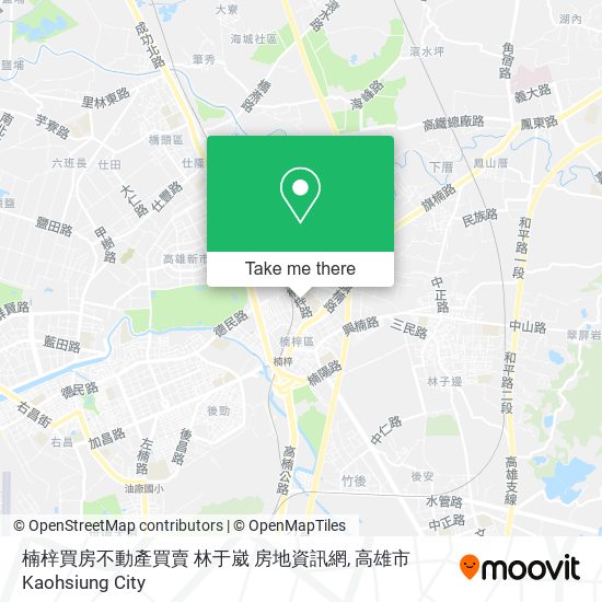 楠梓買房不動產買賣 林于崴 房地資訊網地圖