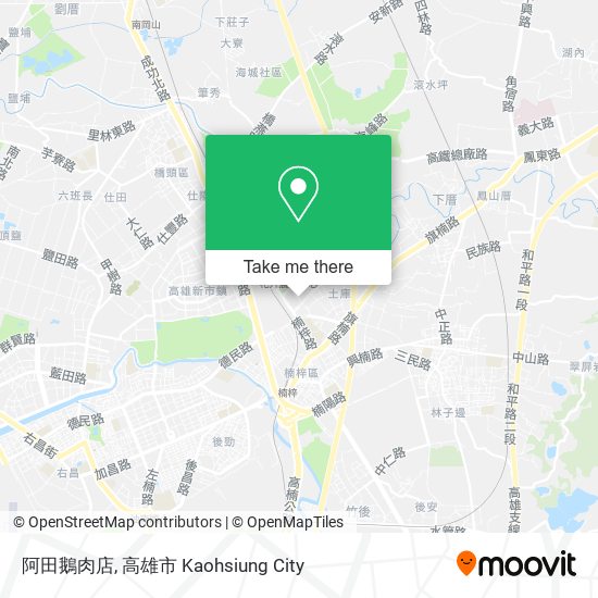 阿田鵝肉店 map