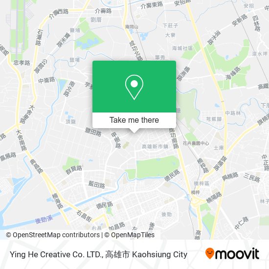 Ying He Creative Co. LTD. map