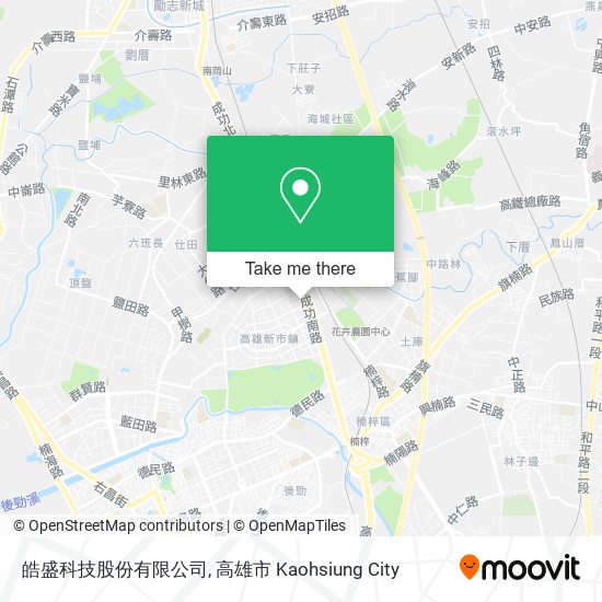 皓盛科技股份有限公司 map