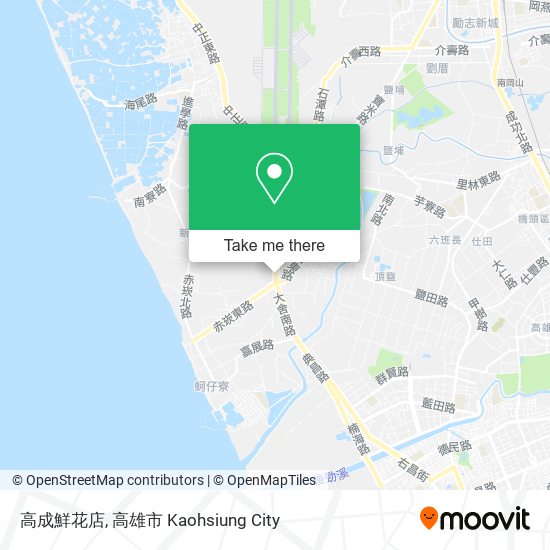 高成鮮花店地圖